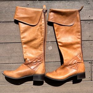 Seychelles Tan Over the Knee Leather Boot